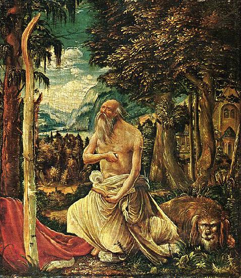 Albrecht Altdorfer Bussender Hl. Hieronymus oil painting image